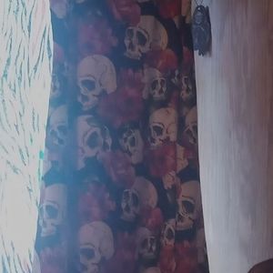 Women's dress...skulls and roses...by CowCow....size large